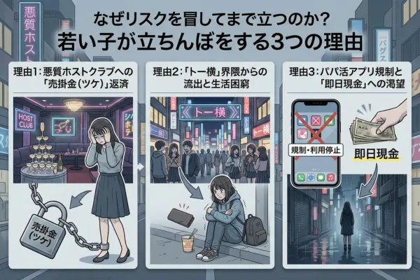 なぜリスクを冒してまで立つのか？若い子が立ちんぼをする3つの理由